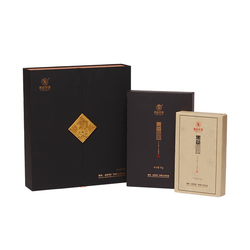 湘益黑茶湖南安化正宗黑茶益陽(yáng)茶廠(chǎng)金磚獲茶1kg